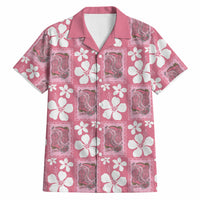 Give Cancer The Boot Pink Cowgirl Hawaiian Shirt Western Aloha Hibiscus Paniolo Heritage Floral