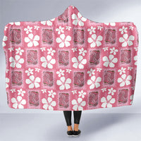 Give Cancer The Boot Pink Cowgirl Hooded Blanket Western Aloha Hibiscus Paniolo Heritage Floral