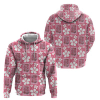 Give Cancer The Boot Pink Cowgirl Hoodie Western Aloha Hibiscus Paniolo Heritage Floral