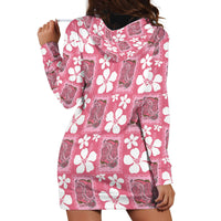 Give Cancer The Boot Pink Cowgirl Hoodie Dress Western Aloha Hibiscus Paniolo Heritage Floral
