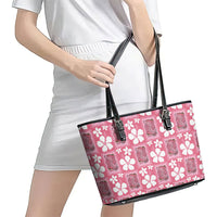 Give Cancer The Boot Pink Cowgirl Leather Tote Bag Western Aloha Hibiscus Paniolo Heritage Floral