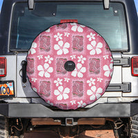 Give Cancer The Boot Pink Cowgirl Spare Tire Cover Western Aloha Hibiscus Paniolo Heritage Floral