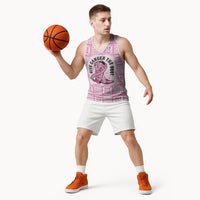 Give Cancer The Boot Pink Cowgirl Basketball Jersey Hawaiian Paniolo Mixed Quilt Pattern Style