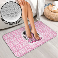 Give Cancer The Boot Pink Cowgirl Bathroom Set Hawaiian Paniolo Mixed Quilt Pattern Style