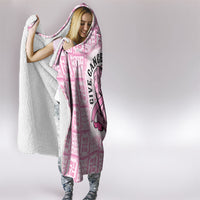 Give Cancer The Boot Pink Cowgirl Hooded Blanket Hawaiian Paniolo Mixed Quilt Pattern Style