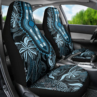 Polynesia Dashiki Car Seat Cover Polynesia and Africa Traditional Special Together Blue LT9 - Polynesian Pride