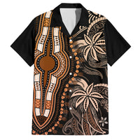 Polynesia Dashiki Family Matching Puletasi Dress and Hawaiian Shirt Polynesia and Africa Traditional Special Together Gold LT9 Dad's Shirt - Short Sleeve Gold - Polynesian Pride