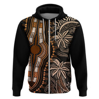 Polynesia Dashiki Hoodie Polynesia and Africa Traditional Special Together Gold LT9 - Polynesian Pride