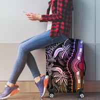 Polynesia Dashiki Luggage Cover Polynesia and Africa Traditional Special Together Pastel LT9 - Polynesian Pride