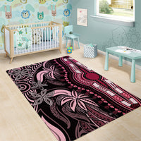 Polynesia Dashiki Area Rug Polynesia and Africa Traditional Special Together Pink LT9 - Polynesian Pride
