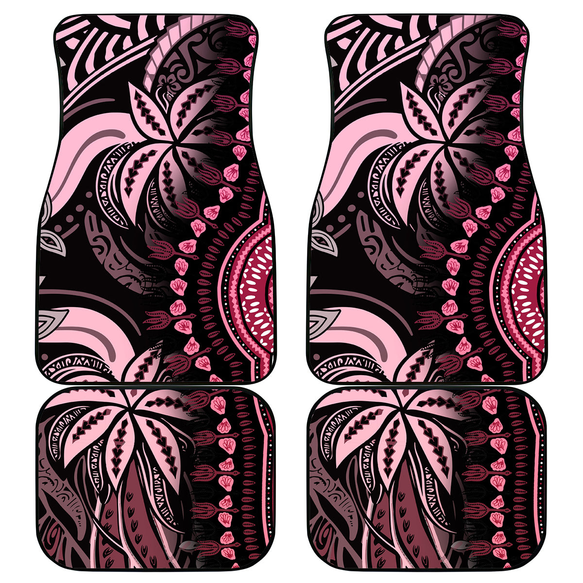 Polynesia Dashiki Car Mats Polynesia and Africa Traditional Special Together Pink LT9 Pink - Polynesian Pride