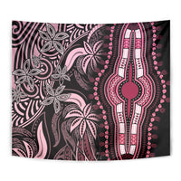 Polynesia Dashiki Tapestry Polynesia and Africa Traditional Special Together Pink LT9 - Polynesian Pride