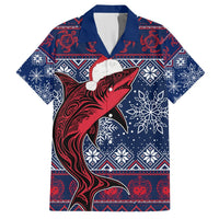 Samoa Manuia Le Kirisimasi Hawaiian Shirt Samoan Fishing Tribal Pattern Christmas Vibe LT9 Red - Polynesian Pride