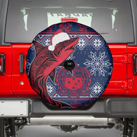 Samoa Manuia Le Kirisimasi Spare Tire Cover Samoan Fishing Tribal Pattern Christmas Vibe LT9 - Polynesian Pride