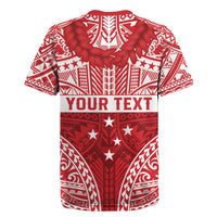 Personalised Toa Samoa Rugby Spirit Rugby Jersey Red Samoan Tribal Pattern - Polynesian Pride