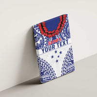 Personalised Toa Samoa Rugby Spirit Canvas Wall Art White Samoan Tribal Pattern - Polynesian Pride