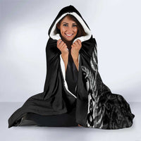 ANZAC Day Aotearoa Silver Fern Maori Personalised Hooded Blanket