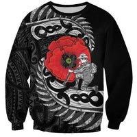 ANZAC Day Aotearoa Silver Fern Maori Personalised Sweatshirt