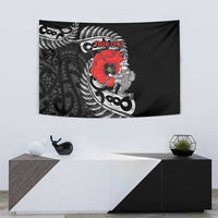 ANZAC Day Aotearoa Silver Fern Maori Personalised Tapestry LT9 - Polynesian Pride