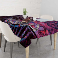 New Zealand Darts Personalised Tablecloth Aotearoa Silver Fern Pink Papua Shell Spirit
