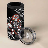New Zealand Indigenous-Maori Rugby Custom 4 in 1 Can Cooler Tumbler
