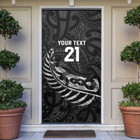 New Zealand Indigenous-Maori Rugby Custom Door Cover - Polynesian Pride