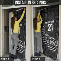 New Zealand Indigenous-Maori Rugby Custom Door Cover - Polynesian Pride