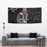 New Zealand Indigenous-Maori Rugby Custom Tapestry