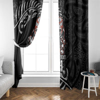 New Zealand Indigenous-Maori Rugby Custom Window Curtain