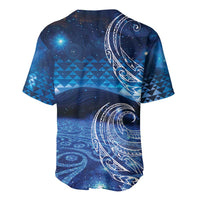 New Zealand Matariki Baseball Jersey Taniko Aramoana With Koru Galaxy Sky Night
