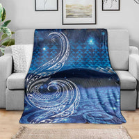 New Zealand Matariki Blanket Taniko Aramoana With Koru Galaxy Sky Night LT9 - Polynesian Pride