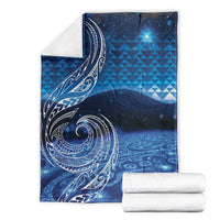 New Zealand Matariki Blanket Taniko Aramoana With Koru Galaxy Sky Night LT9 - Polynesian Pride