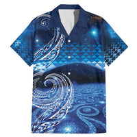 New Zealand Matariki Family Matching Mermaid Dress and Hawaiian Shirt Taniko Aramoana With Koru Galaxy Sky Night