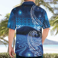 New Zealand Matariki Hawaiian Shirt Taniko Aramoana With Koru Galaxy Sky Night