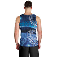 New Zealand Matariki Men Tank Top Taniko Aramoana With Koru Galaxy Sky Night