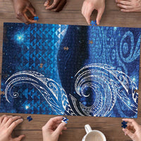 New Zealand Matariki Puzzle Taniko Aramoana With Koru Galaxy Sky Night - Polynesian Pride