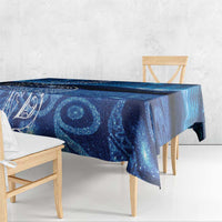New Zealand Matariki Tablecloth Taniko Aramoana With Koru Galaxy Sky Night