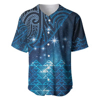 New Zealand Matariki Baseball Jersey Taniko Aramoana With Maori Galaxy Sky Night