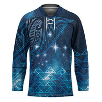 New Zealand Matariki Hockey Jersey Taniko Aramoana With Maori Galaxy Sky Night - Polynesian Pride