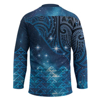 New Zealand Matariki Hockey Jersey Taniko Aramoana With Maori Galaxy Sky Night - Polynesian Pride