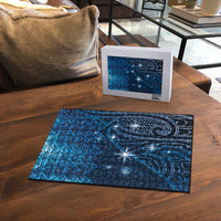 New Zealand Matariki Puzzle Taniko Aramoana With Maori Galaxy Sky Night - Polynesian Pride