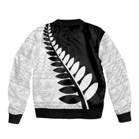 New Zealand Silver Fern Niho Taniwha Bomber Jacket LT9 - Polynesian Pride