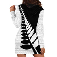 New Zealand Silver Fern Niho Taniwha Hoodie Dress LT9 - Polynesian Pride