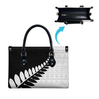 New Zealand Silver Fern Niho Taniwha Leather Bag - Polynesian Pride