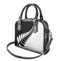 New Zealand Silver Fern Niho Taniwha Shoulder Handbag LT9 - Polynesian Pride