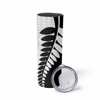 New Zealand Silver Fern Niho Taniwha Skinny Tumbler