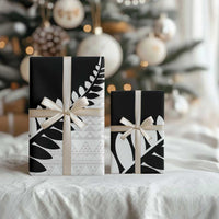 New Zealand Silver Fern Niho Taniwha Wrapping Paper - Polynesian Pride