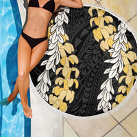 Puakenikeni and Maile Lei Beach Blanket Black Double Strand Lei