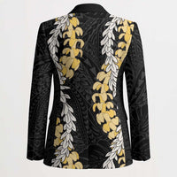 Puakenikeni and Maile Lei Blazer Black Double Strand Lei - Polynesian Pride