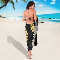 Puakenikeni and Maile Lei Sarong Black Double Strand Lei